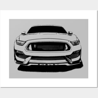 Ford Musting GT350 - stylized Posters and Art